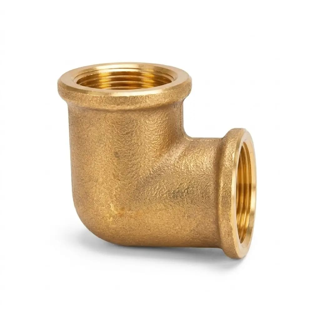 Mosadzné koleno FF, vnútorný-vnútorný závit, EFFEBI, TERMOobchod